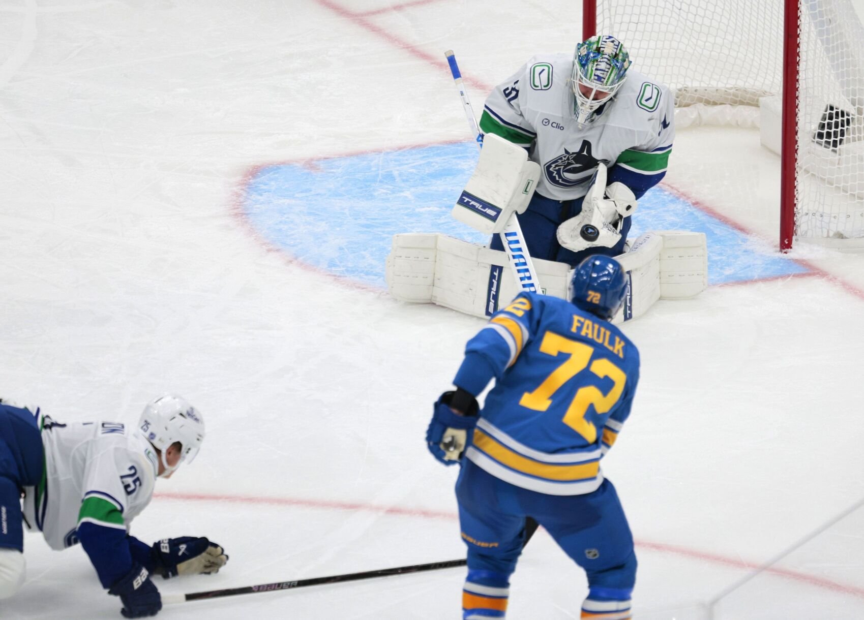 最新杏吧原创 Blues fall 4-3 to the Vancouver Canucks in shootout